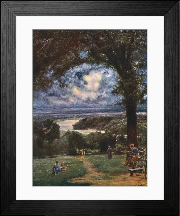 Framed Print : Thames / Richmond 1907 Framed Print : Thames / Richmond 1907