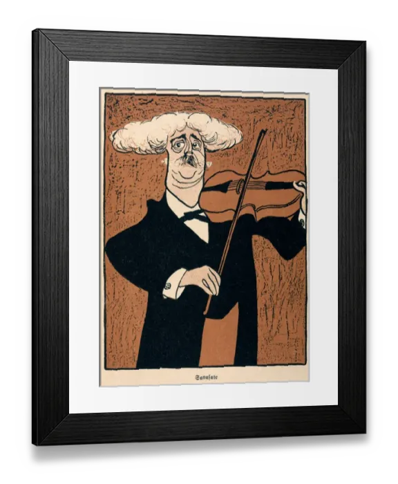 Framed Print : Sarasate / Simplicissimus Framed Print : Sarasate / Simplicissimus