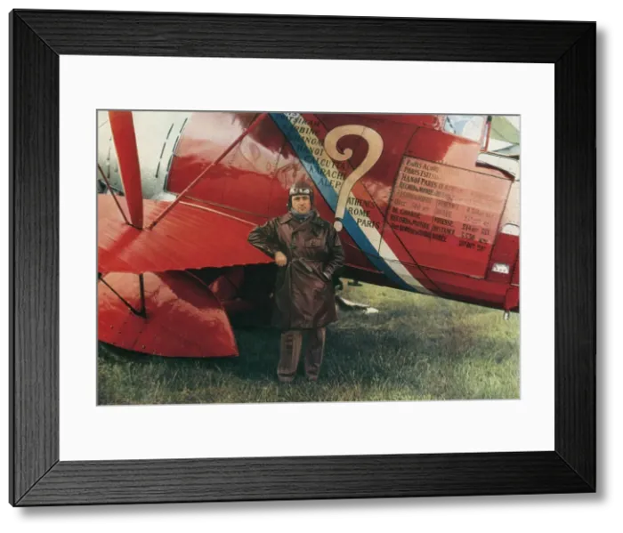 Framed Print : Dieudonne Coste & Plane Framed Print : Dieudonne Coste & Plane