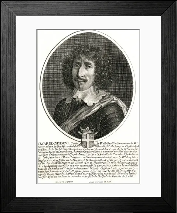 Framed Print : Cesar De Choiseul Framed Print : Cesar De Choiseul