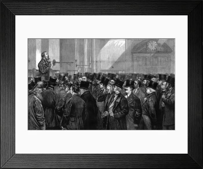 Framed Print : Hammered Bankrupt 1874 Framed Print : Hammered Bankrupt 1874