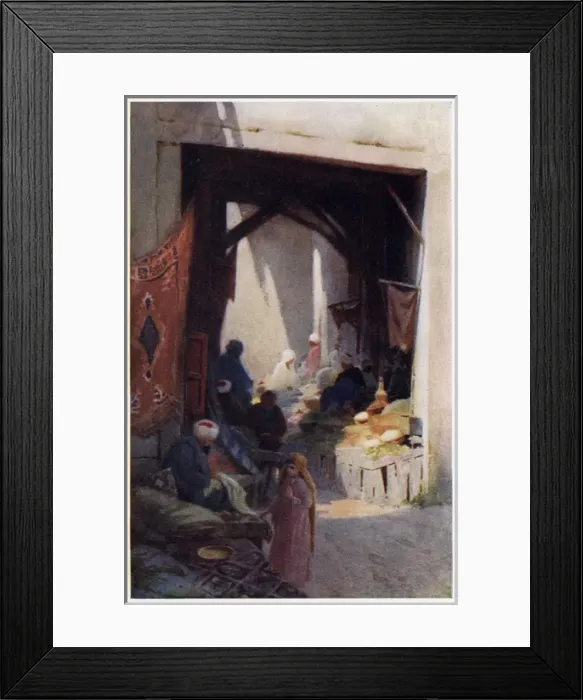 Framed Print : Egyptian Bazaar 1904 Framed Print : Egyptian Bazaar 1904