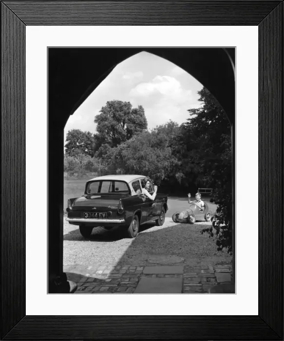 Framed Print : Mother in her Car Framed Print : Mother in her Car