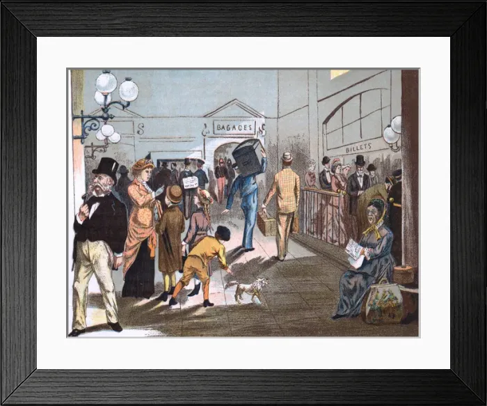Framed Print : French Railway Station Framed Print : French Railway Station