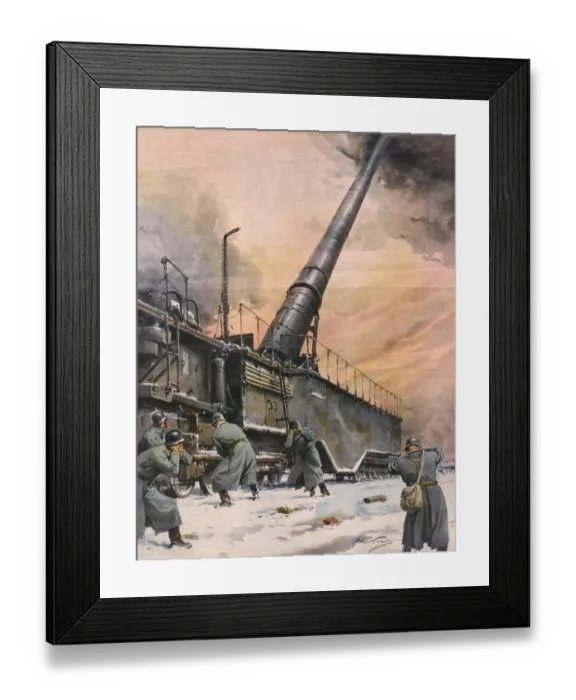 Framed Print : German Guns, Leningrad Framed Print : German Guns, Leningrad