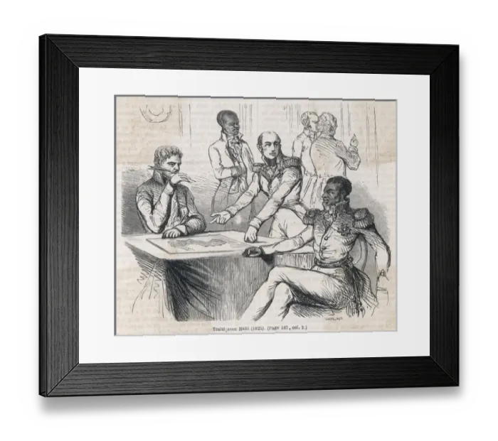 Framed Print : Haiti & France 1825 Framed Print : Haiti & France 1825
