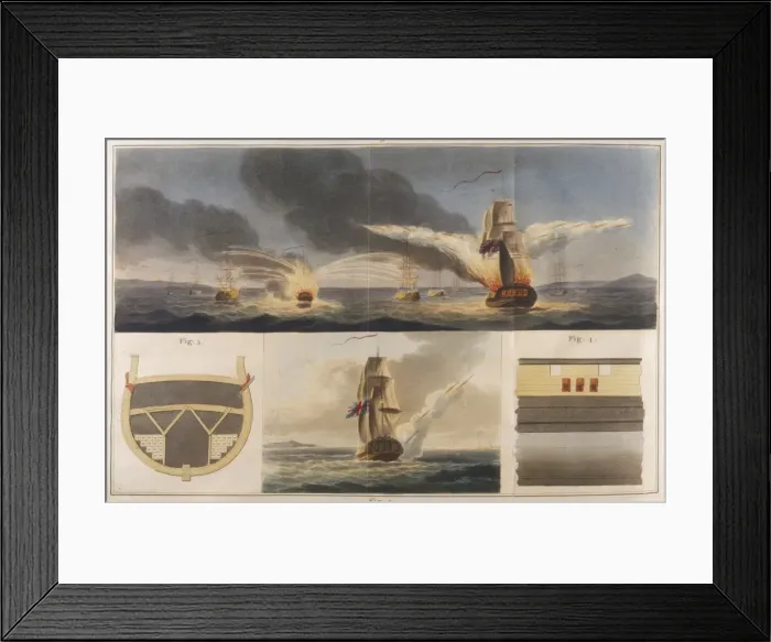 Framed Print : Congreve / Fireships Use Framed Print : Congreve / Fireships Use