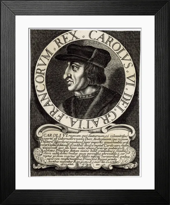 Framed Print : Charles VI Le Bien-Aime Framed Print : Charles VI Le Bien-Aime
