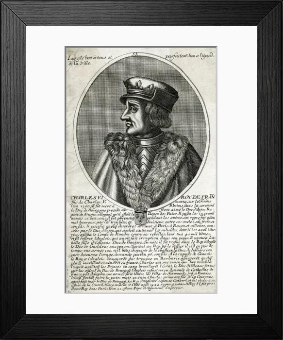 Framed Print : Charles VI Le Bien-Aime Framed Print : Charles VI Le Bien-Aime