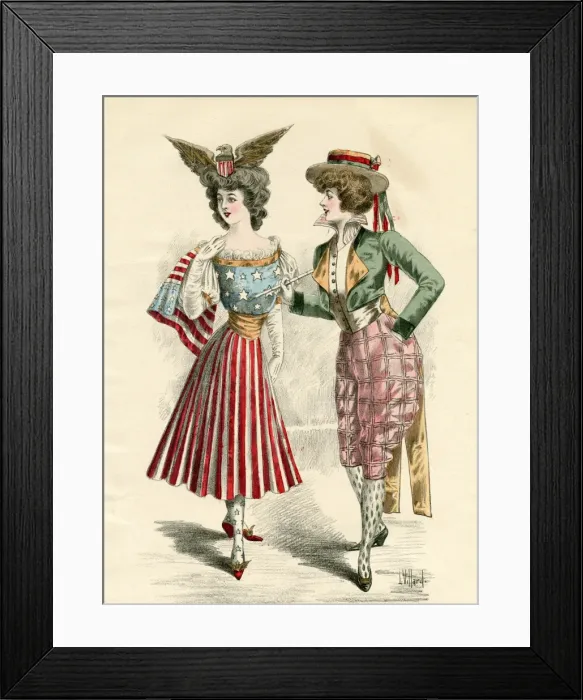 Framed Print : COUPLE YANKEE Framed Print : COUPLE YANKEE