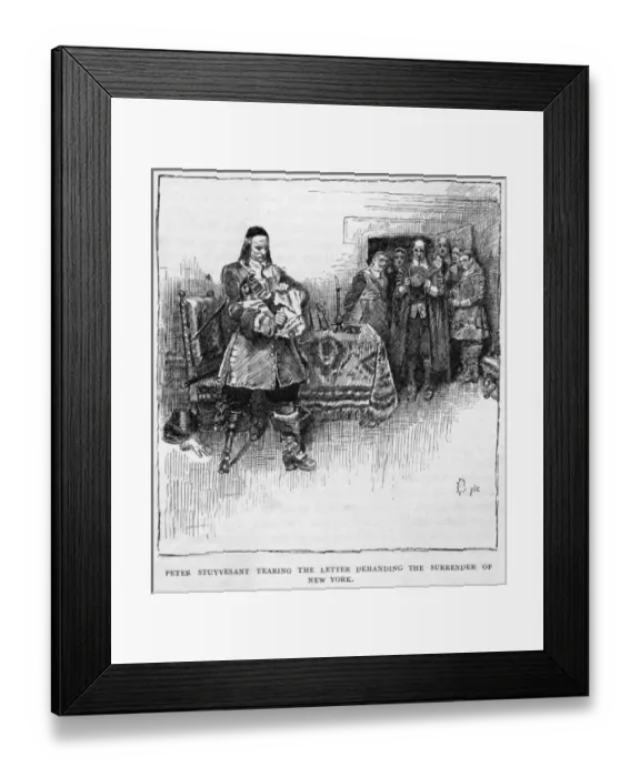 Framed Print : Stuyvesant & the Letter Framed Print : Stuyvesant & the Letter
