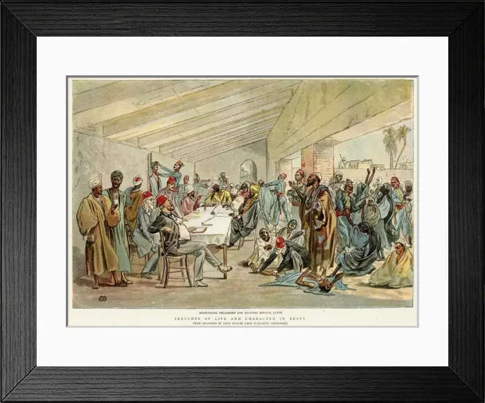 Framed Print : Registering Fellaheen Framed Print : Registering Fellaheen