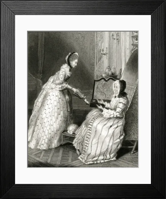 Framed Print : Du Deffand & Choiseul Framed Print : Du Deffand & Choiseul