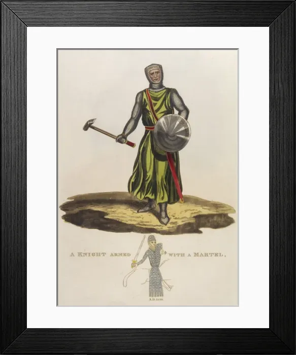 Framed Print : Knight with Martel / 1220 Framed Print : Knight with Martel / 1220