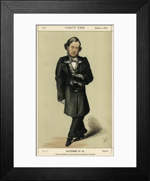 Framed Print : W V Harcourt / Vfair 1870 Framed Print : W V Harcourt / Vfair 1870