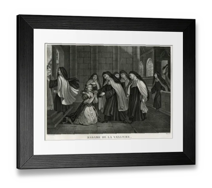 Framed Print : LA Valliere Becomes Nun Framed Print : LA Valliere Becomes Nun