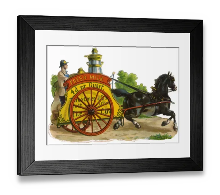 Framed Print : Milk Cart (Scrap) Framed Print : Milk Cart (Scrap)