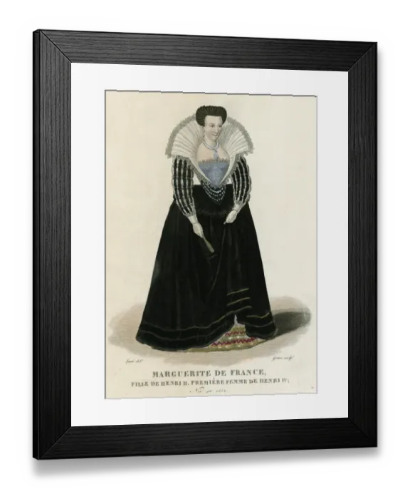 Framed Print : Marguerite De Valois Framed Print : Marguerite De Valois