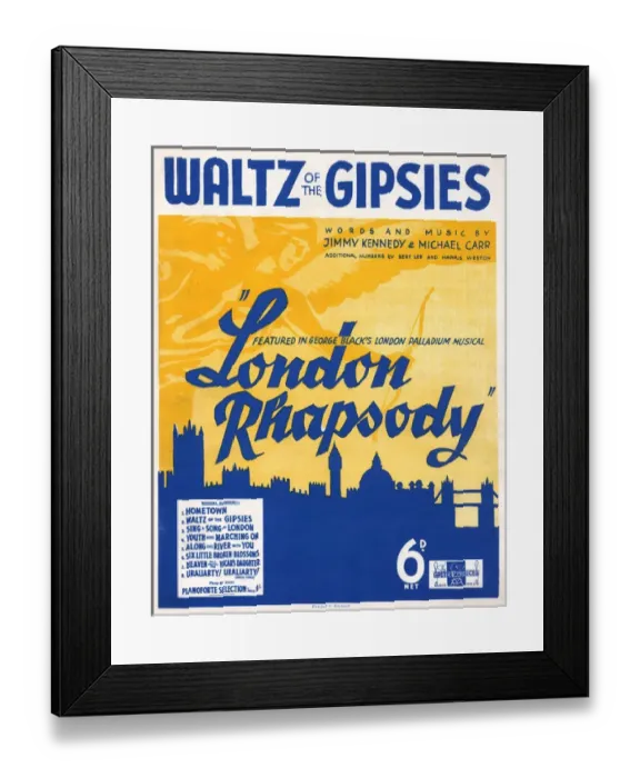 Framed Print : London Music Cover Framed Print : London Music Cover
