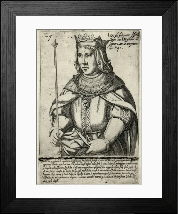 Framed Print : Louis III King of France Framed Print : Louis III King of France