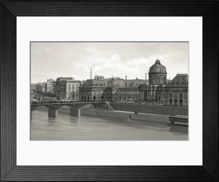 Framed Print : Paris / Institut 1877 Framed Print : Paris / Institut 1877