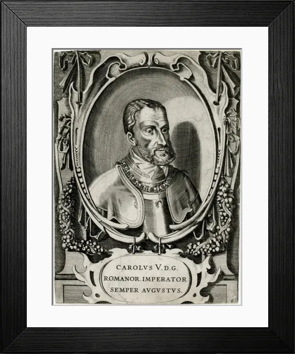 Framed Print : Carl V / Hre / Oval Eng Framed Print : Carl V / Hre / Oval Eng
