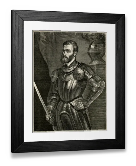 Framed Print : Carl V / Hre / Titian Eng Framed Print : Carl V / Hre / Titian Eng