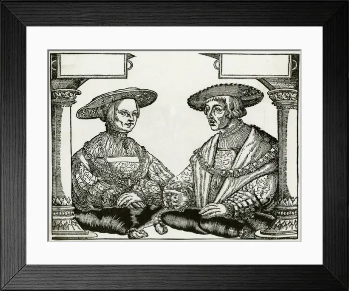 Framed Print : Ferdinand I / Hre / & Wife Framed Print : Ferdinand I / Hre / & Wife