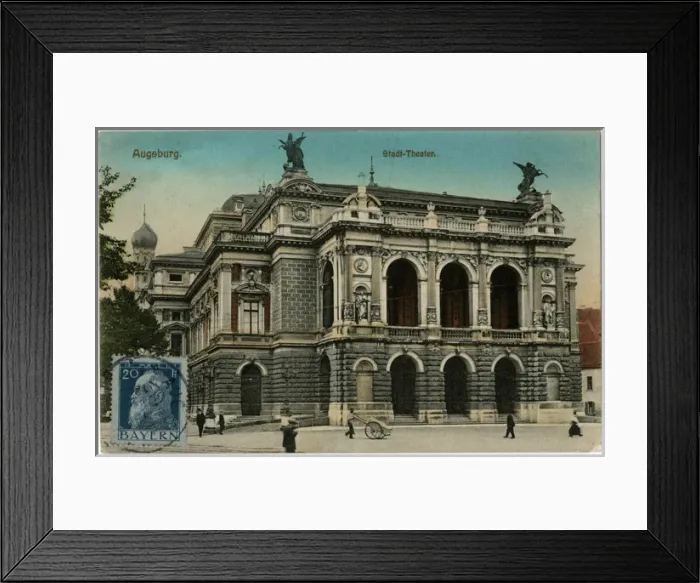 Framed Print : Augsburg Stadt-Theater Framed Print : Augsburg Stadt-Theater