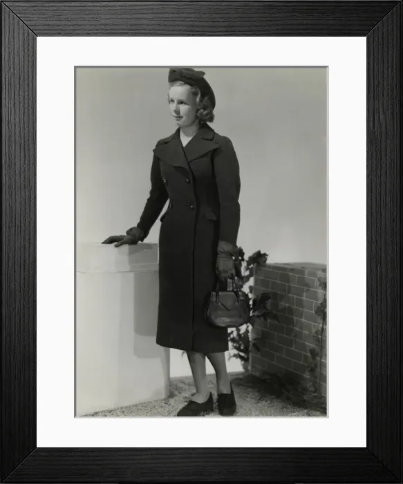 Framed Print : WOMENs COAT 1940 Framed Print : WOMENs COAT 1940