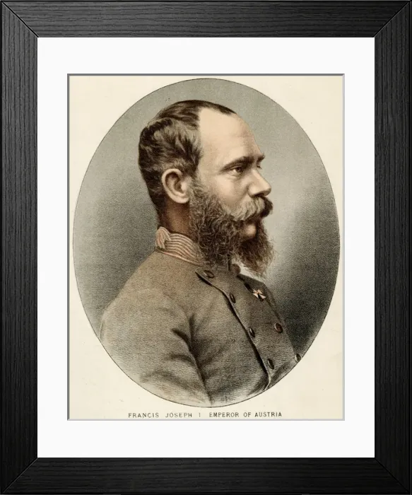 Framed Print : Franz Joseph / Col Lith Framed Print : Franz Joseph / Col Lith