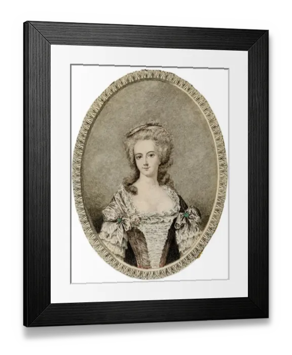 Framed Print : Marie Antoinette / Anon Framed Print : Marie Antoinette / Anon