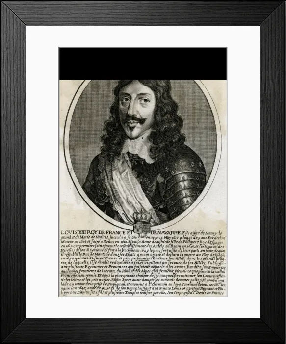 Framed Print : Louis XIII Head / Shoulder Framed Print : Louis XIII Head / Shoulder