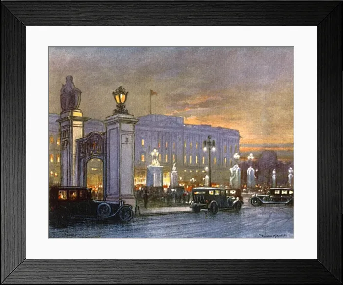 Framed Print : Buckingham Palace by night, 1926 Framed Print : Buckingham Palace by night, 1926