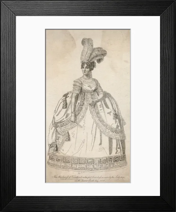 Framed Print : Court Dress 1806 Framed Print : Court Dress 1806