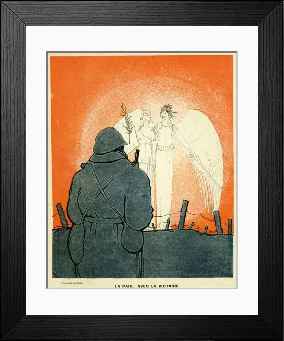 Framed Print : Cartoon, New Year gifts for France, WW1