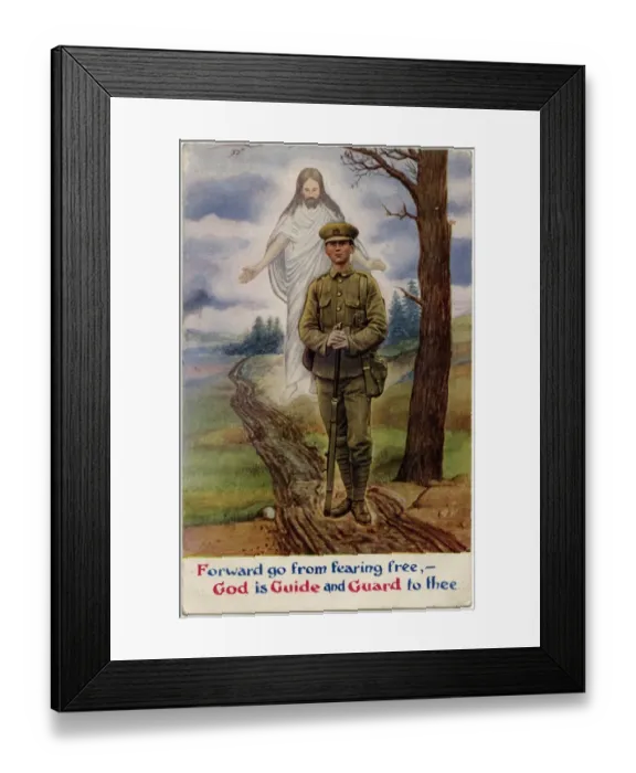 Framed Print : God backs British soldiers Framed Print : God backs British soldiers