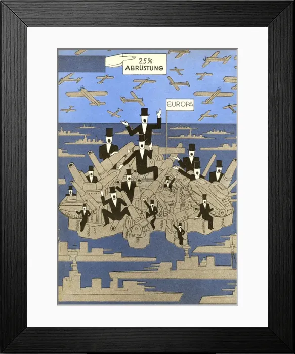 Framed Print : Europe in Arms 1932 Framed Print : Europe in Arms 1932