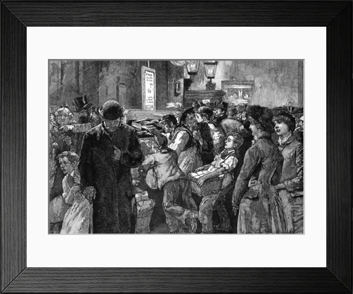 Framed Print : Catching Post 1884 Framed Print : Catching Post 1884