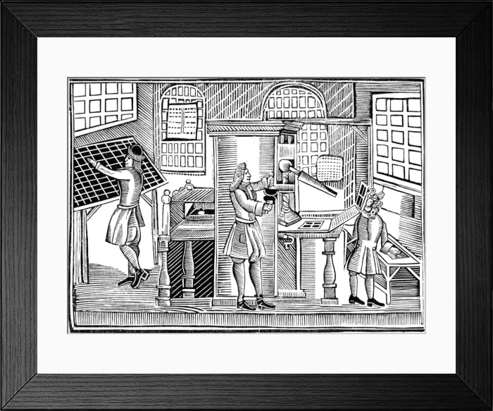 Framed Print : English Printer 1710 Framed Print : English Printer 1710