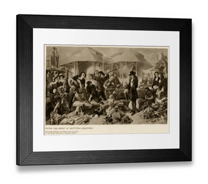 Framed Print : Peter I / Maclise / Deptford Framed Print : Peter I / Maclise / Deptford