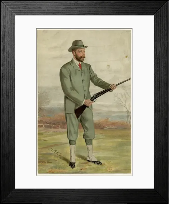 Framed Print : GEORGE V out shooting Date: 1865 - 1936 Framed Print : GEORGE V out shooting Date: 1865 - 1936