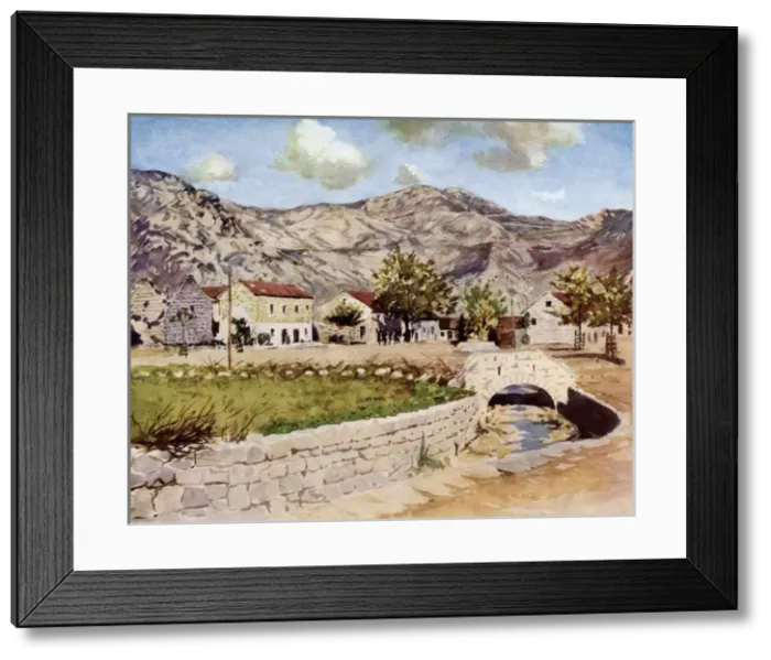 Framed Print : Serbia / Njegusi 1913 Framed Print : Serbia / Njegusi 1913