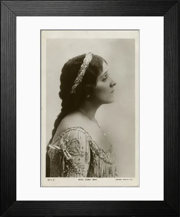 Framed Print : Edna May (1878 1948), American actress and singer Framed Print : Edna May (1878 1948), American actress and singer