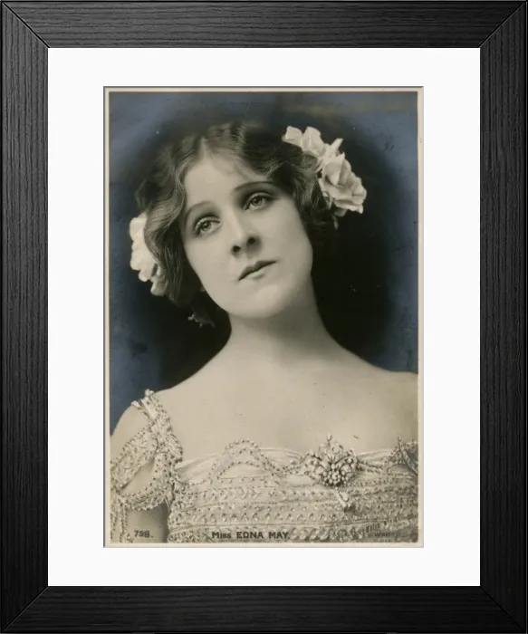 Framed Print : Edna May (1878 1948), American actress and singer Framed Print : Edna May (1878 1948), American actress and singer