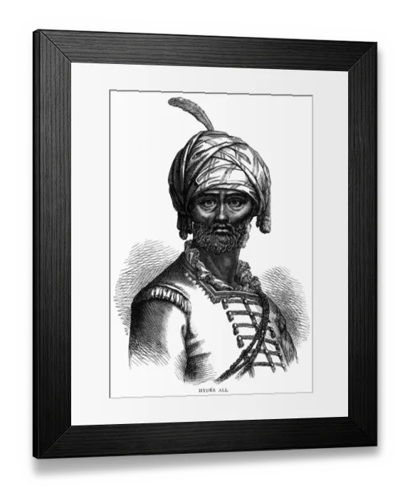 Framed Print : Hyder Ali (Haidar Ali) Framed Print : Hyder Ali (Haidar Ali)
