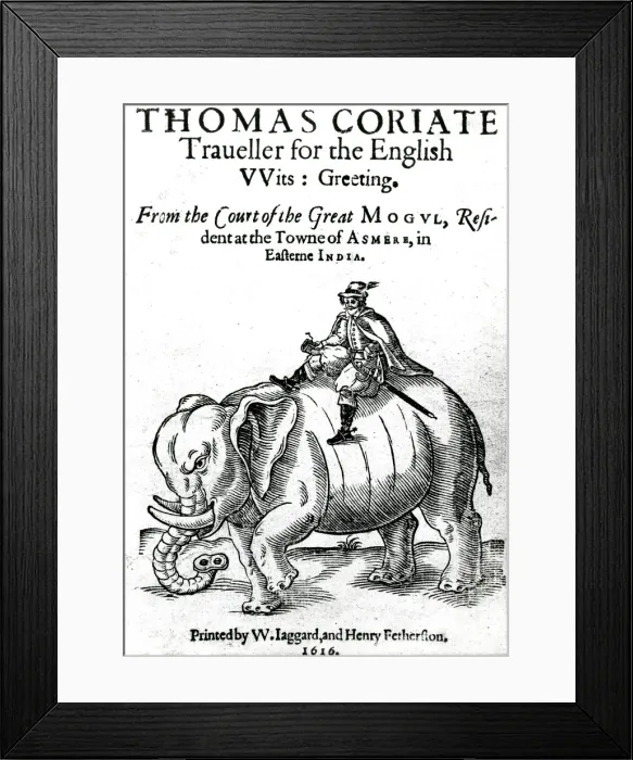 Framed Print : Coryate (Title Page) Framed Print : Coryate (Title Page)