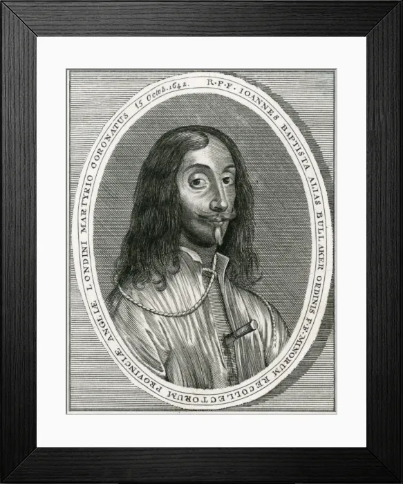 Framed Print : Thomas Bullaker, Martyr Framed Print : Thomas Bullaker, Martyr