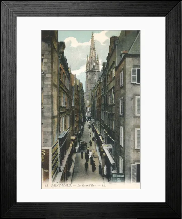 Framed Print : Saint Malo C1905 Framed Print : Saint Malo C1905