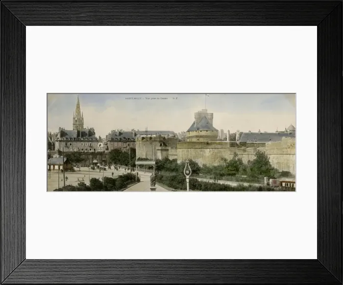 Framed Print : View from Casino, Saint Malo, Brittany, Northern France Framed Print : View from Casino, Saint Malo, Brittany, Northern France